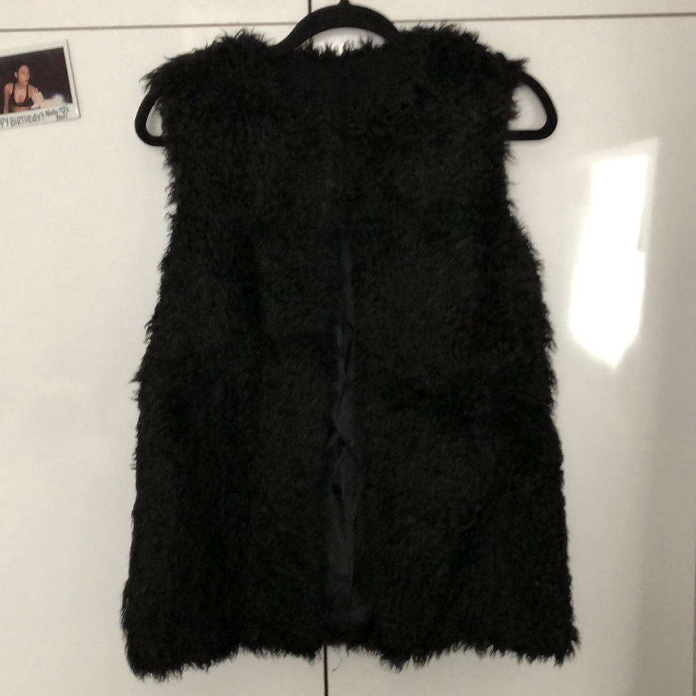 Amazing faux fur fuzzy vest!!! So trendy now!